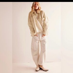 Free People Soft Cream Teddy Jacket